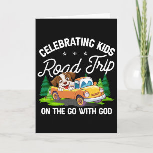 Celebrerar Kids Road Trip On The Go With God Vbs Kort