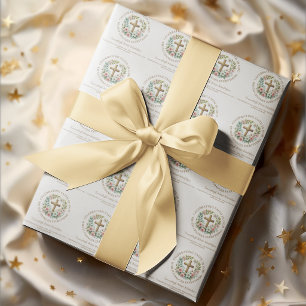 Celebrerar tro på Gud Kors Religiöst Presentpapper