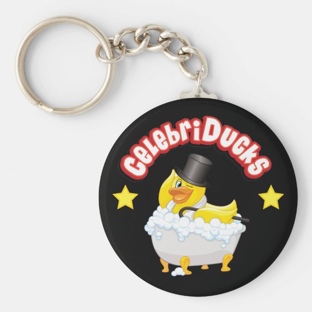 CelebriDucks Rubber Anka Nyckelring (Framsidan)