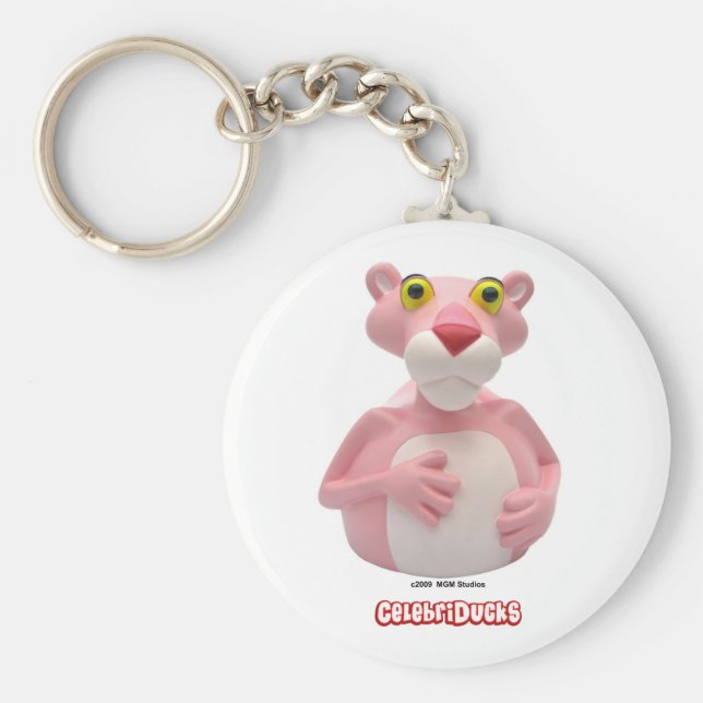 CelebriDucks Rubber Anka Rosa Panther Nyckelring (Framsidan)