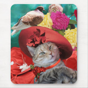 CELEBRITY CAT TRINCESS TATUS MED RED HAT OCH DOVE MUSMATTA