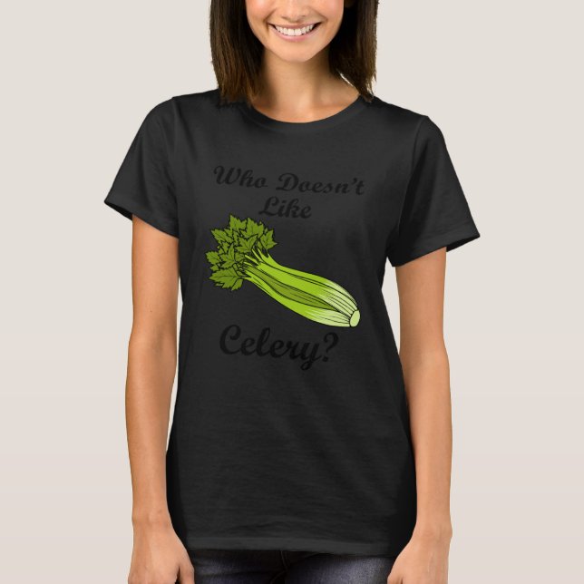 Celery Food Vegetable Delicious Leek T Shirt (Framsida)