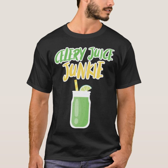 Celery Juice Junkie Celery Vegetables T Shirt (Framsida)