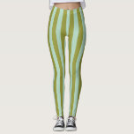 Celery & Mint Broad Rand Leggings<br><div class="desc">Bred grafisk rand i grönt av mynta och selleri</div>