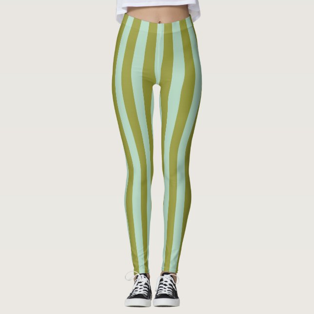 Celery & Mint Broad Rand Leggings (Framsida)