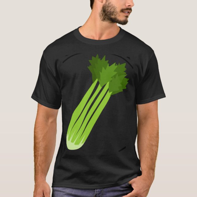 Celery Squad Ironic Saying Leek Vegetable Food T Shirt (Framsida)
