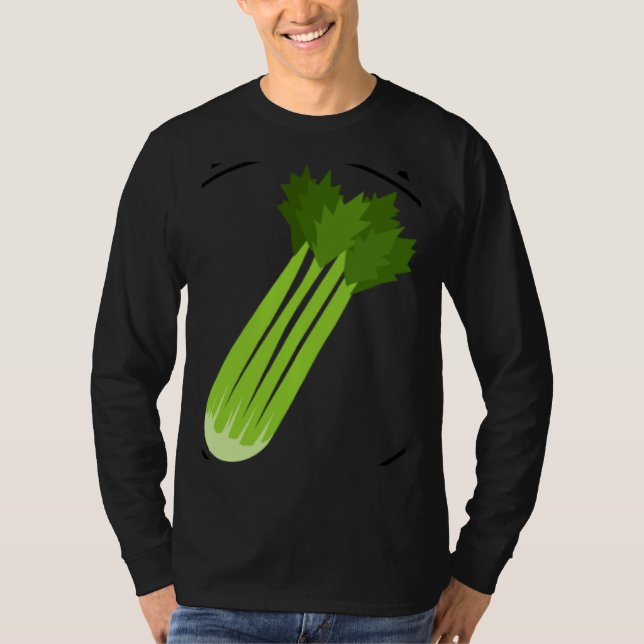 Celery Squad Ironic Saying Leek Vegetable Food T Shirt (Framsida)