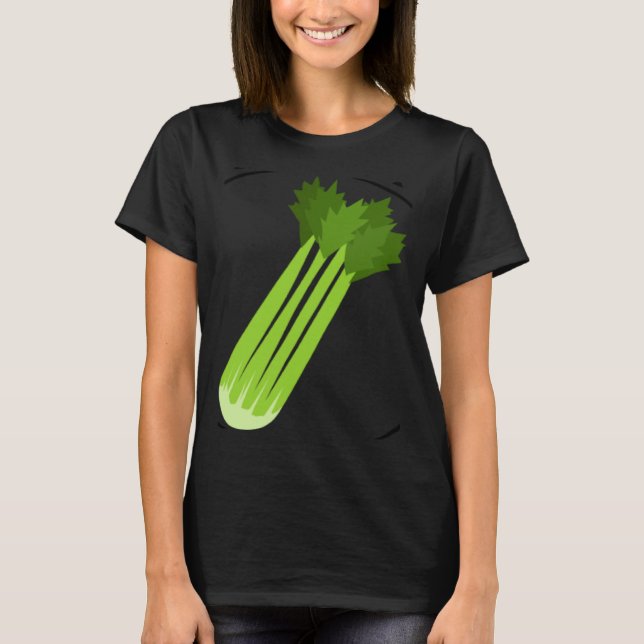 Celery Squad Ironic Saying Leek Vegetable Food T Shirt (Framsida)
