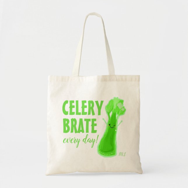 Celerybrat varje dag - Celery Pun Tygkasse (Framsidan)
