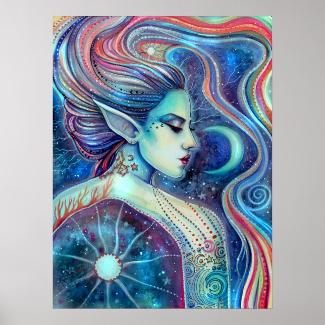 Celesta Fantasy Art Celestial Fairy Poster (Framsidan)