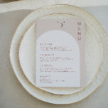 CELESTE Boho Måne & Stars Terracotta Arch Meny<br><div class="desc">Det här menykortet har en boho-båge med terracotta-toner och måne och stjärnaccenter parade med en modern förenklad teckensnittskombination. Det är perfekt-bord-menyn för din bohemiska öken eller jordtonshändelse.</div>