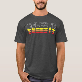 Celeste Förnamn Rolig Vintage Solnedgång Celeste f T Shirt