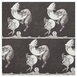 Celestia Mån Himmel Universum Gud Natt Illustratio Tyg