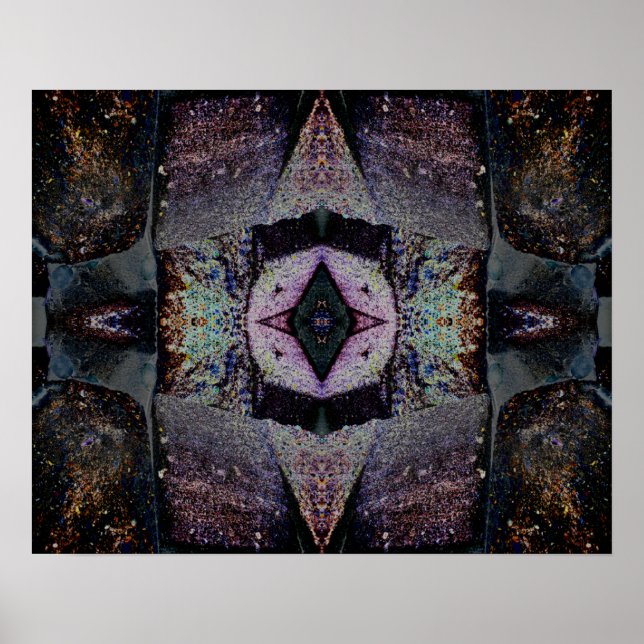 CELESTIAL 2 Psykedelisk Abstrakt Meditation Art Poster (Framsidan)