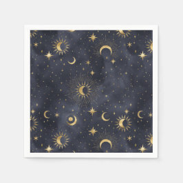 Celestial abstrakt himlar napkins pappersservett