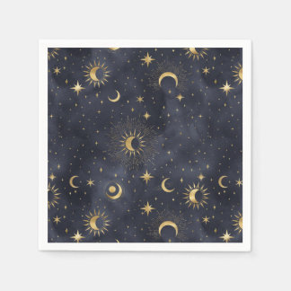 Celestial abstrakt himlar napkins pappersservett