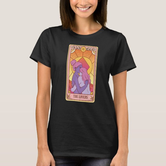 Celestial Aesthetic Triple Måne Wicca Witchy Tarot T Shirt (Framsida)
