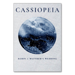 Celestial, all konstellation Blue och Silver Bordsnummer