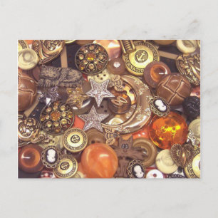 Celestial Amber Buttons Vykort