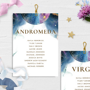 Celestial Andromda-platskort med gäst Namn