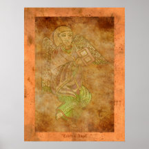 Celestial Angel Medieval Religiösa Art Skriv ut