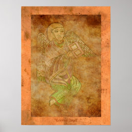 Celestial Angel Medieval Religiösa Art Skriv ut Poster