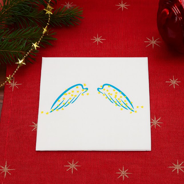Celestial Angel Vingar med mousserande stjärnor Pappersservett (Skapare uppladdad)