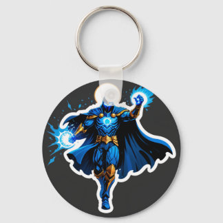 Celestial Arc Knight – Blå Energiframgång Nyckelring