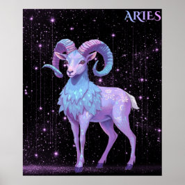 Celestial Aries – Astrology Art Poster