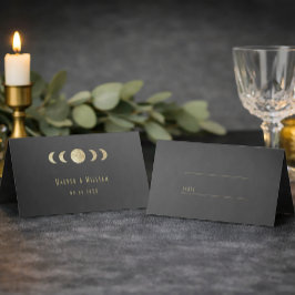 Celestial art deco wedding place card placeringskort