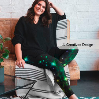 Celestial Art night himlar och stjärnor Leggings