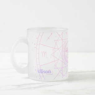 Celestial Astrology Horoscope Frostad Glasmugg