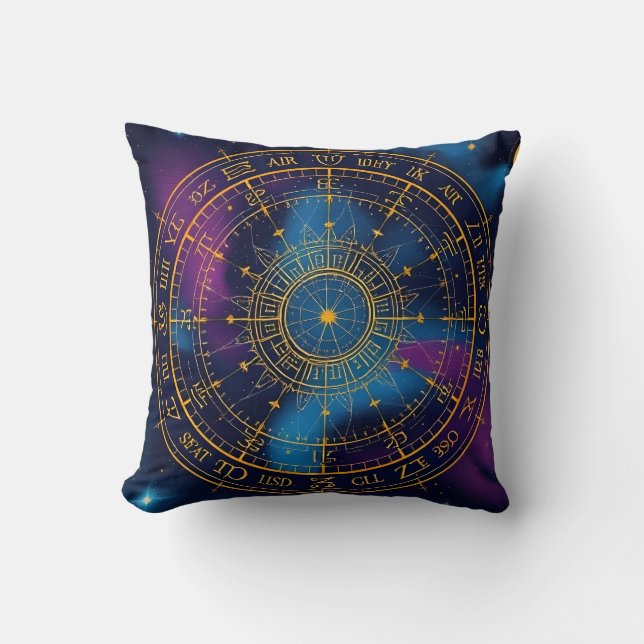 Celestial Astrology Map Kudde (Framsida)