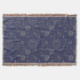 Celestial Astronomi Navy Mönster Filt