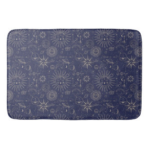 Celestial astronomy Navy Mönster Badrumsmatta