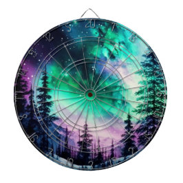 Celestial Aurora Borealis Northern Ljus Vivid Darttavla