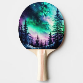 Celestial Aurora Borealis Northern Ljus Vivid Pingisracket