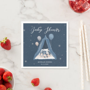 Celestial Baby Bear Baby Shower Pappersservett