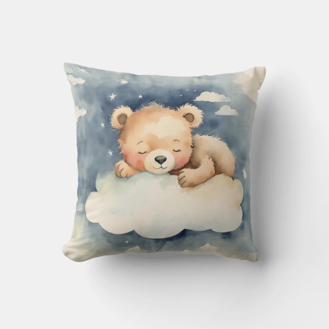 Celestial Baby Bear Boys Nursery Kudde (Framsida)