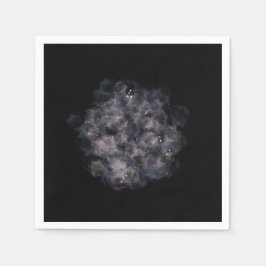 Celestial Baby Shower Mörk Watercolor Pojke Pappersservett