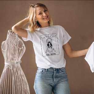 Celestial Bachelorette Bride Tarot Card inpassad T Shirt