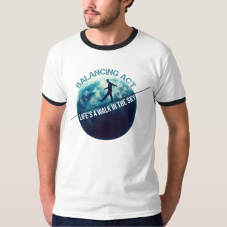 Celestial Balance: Livets Skyward-resa T Shirt
