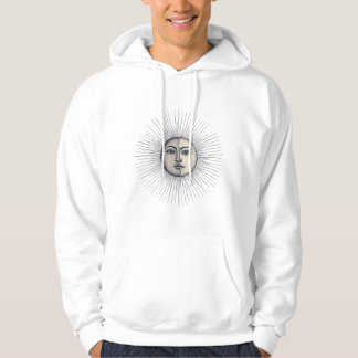 Celestial Balance – Minimalistisk sol- och måncirk Hoodie