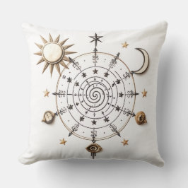 Celestial Balance Throw Pillow Kudde