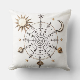 Celestial Balance Throw Pillow Kudde