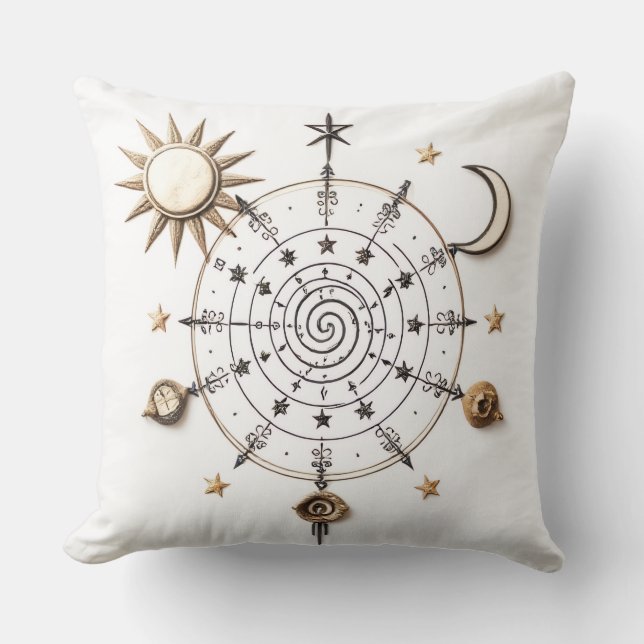 Celestial Balance Throw Pillow Kudde (Framsida)