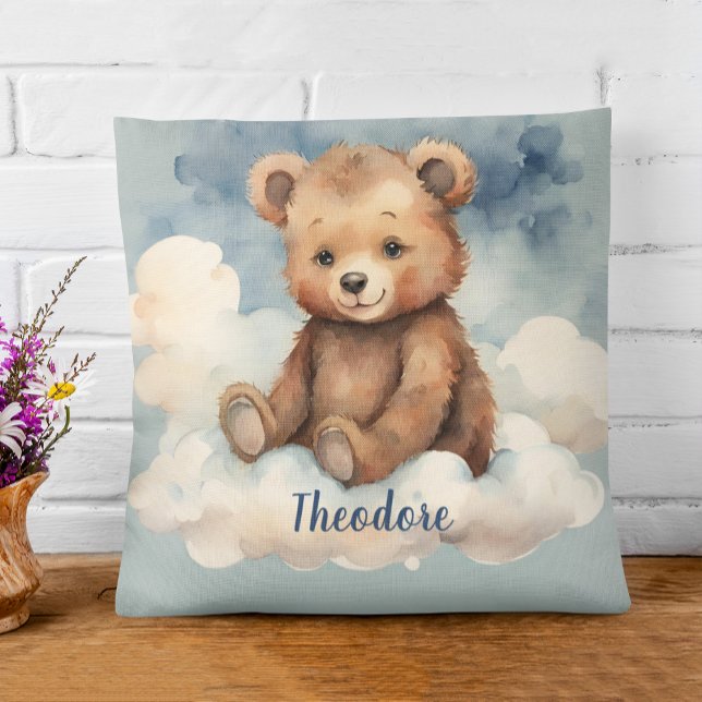 Celestial Bear Boys Personlig Nursery Kudde (Skapare uppladdad)