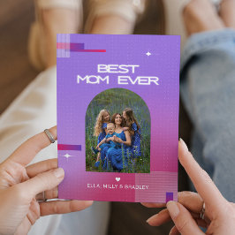 Celestial BEST MAMMA EVER Mors dag Photo Helgkort