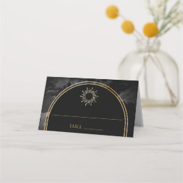 Celestial Black Arch Galaxy Place Card Placeringskort