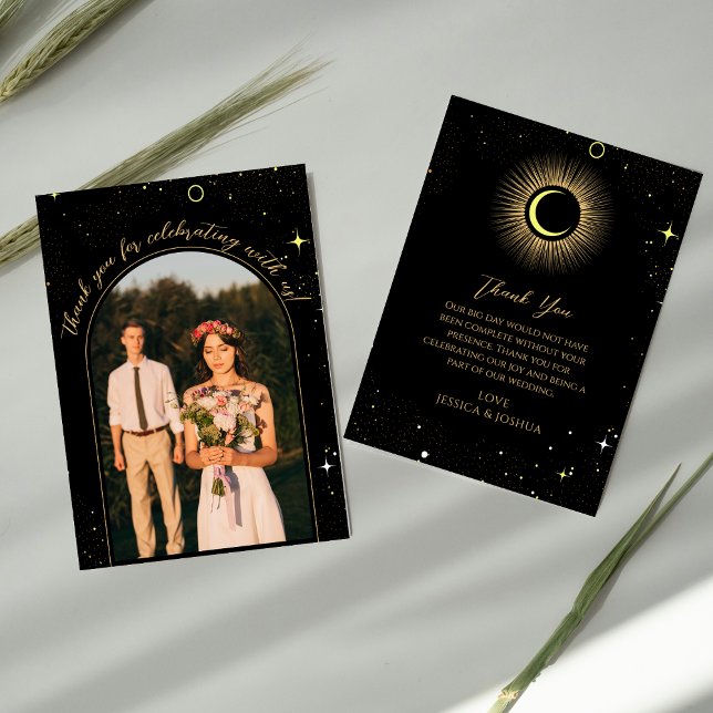 Celestial Black Arch Mystical Photo Tack Kort (Skapare uppladdad)